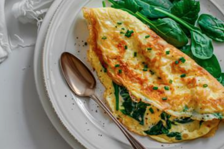 Zesty Spinach Omelet